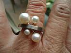 prachtige ring van merk XEN edelstaal met gekweekte pareltje, Sieraden, Tassen en Uiterlijk, IJzer of Staal, Nieuw, Ophalen of Verzenden