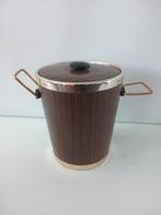 vintage ijsemmer met houtstructuur, Ophalen of Verzenden