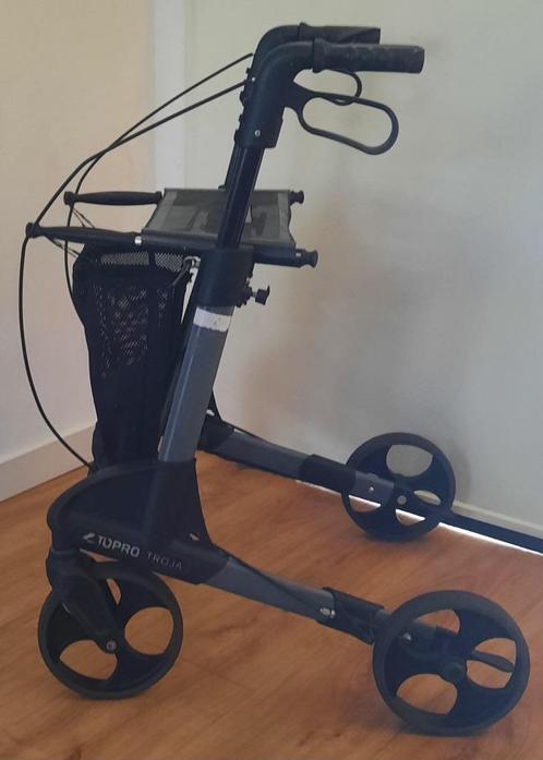 Rollator Topro Troja M Viva + boodschappen netje ( 7.2 kg ), Diversen, Rollators, Zo goed als nieuw, Lichtgewicht, Opvouwbaar