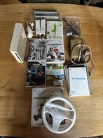 Nintendo Wii met 5 spellen, Spelcomputers en Games, Gebruikt, 2 spelers, Eén computer, Vanaf 3 jaar