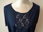 valt als maat XL oksel tot oksel 62 cm, Ophalen of Verzenden, Zo goed als nieuw, Blauw, Shirt of Top