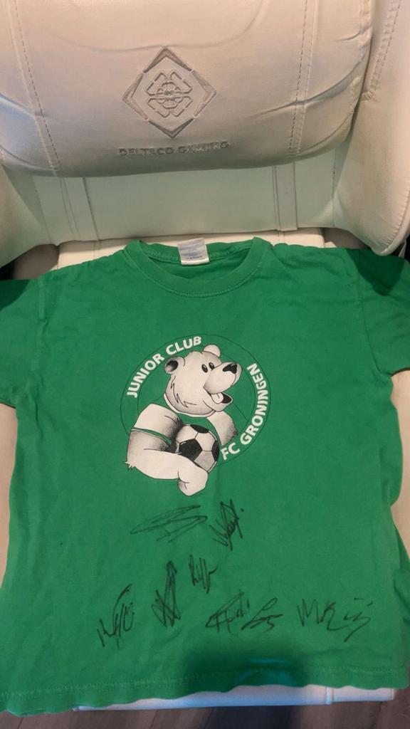 FC Groningen Junior Club Shirt 2014-2015 Gesigneerd, Kinderen en Baby's, Kinderkleding | Overige, Gebruikt, Jongen of Meisje, Ophalen of Verzenden
