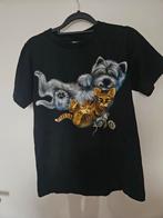 T-shirt met dierenprint, Kleding | Dames, Zwart, Ophalen of Verzenden, Zo goed als nieuw, Maat 36 (S)
