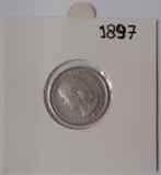 25 cent 1897 Koningin Wilhelmina, Zilver, 25 cent, Ophalen of Verzenden, Koningin Wilhelmina