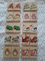 Houten memoryspel, vintage, Ophalen of Verzenden, Gebruikt, Overige typen