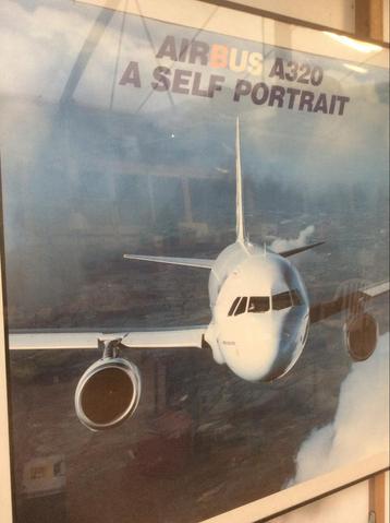 Airbus A320 Zelfportret - Aluminium Lijst beschikbaar voor biedingen