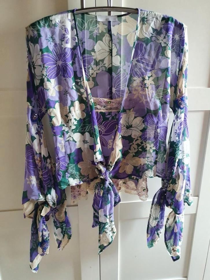 Vintage,ongedragen!Schitterende blouse+top,Laltramoda,kralen, Kleding | Dames, Blouses en Tunieken, Nieuw, Maat 38/40 (M), Overige kleuren