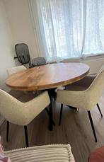 Mango houten eettafel 120 cm, Ophalen of Verzenden, Zo goed als nieuw, Rond, 100 tot 150 cm
