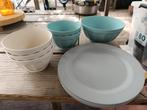 Kampeer / camping servies, Hema bamboe, Ophalen of Verzenden, Gebruikt