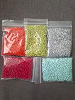 Partij 2 mm glaskralen rocailles 100 gram blauw groen kralen, Ophalen of Verzenden, Nieuw, Kraal