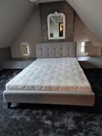 Leuk 2 persoonsbed bed 1.40x2.00, Huis en Inrichting, Eenpersoons, Zo goed als nieuw, Hout, 140 cm