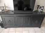 Kersenhout dressoir, zwart geschilderd, Huis en Inrichting, Kasten | Dressoirs, Ophalen, Gebruikt, 25 tot 50 cm, Kersenhout