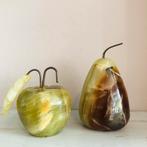 Vintage onyx appel en peer, Verzenden