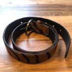 Leren riem echte vacht Purdey tijger als nieuw 85x3,3 cm, Kleding | Dames, Riemen en Ceinturen, Ophalen of Verzenden, Zo goed als nieuw