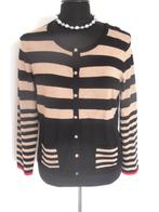 Gerry Weber - prachtig zwart met beige vest - 44, Verzenden, Zwart, Maat 42/44 (L), Zo goed als nieuw