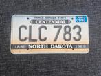 Kentekenplaat North Dakota USA Nummerbord Nummerplaat Licens, Ophalen of Verzenden, Gebruikt, Auto's