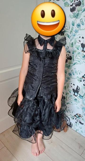 Wednesday outfit verkleedjurk 6-8jr beschikbaar voor biedingen