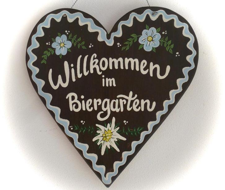 Handgeschilderd houten bord Lebkuchen / Valentijnsdag Kerst, Huis en Inrichting, Woonaccessoires | Wanddecoraties, Zo goed als nieuw
