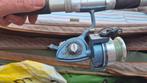 Vintage vismolen Shakespeare 2450 met hengel, Watersport en Boten, Gebruikt, Ophalen of Verzenden, H, Complete set