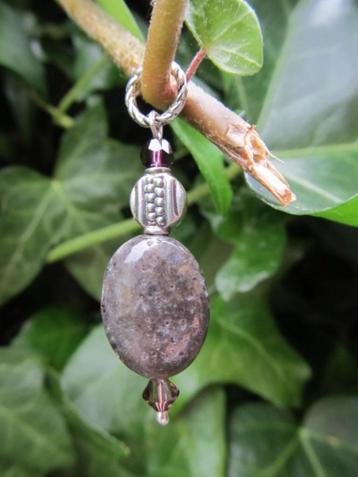 Hanger Double Colour amazoniet-swarovski-kraal zilver beschikbaar voor biedingen