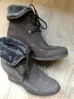 UNISA bruine sleehak laarsjes maat 37, Bruin, Lage of Enkellaarzen, Ophalen of Verzenden, Unisa