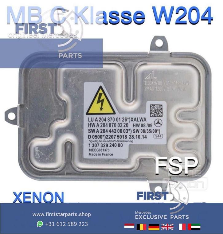 W204 koplamp module A2048700326 Xenon Starter Mercedes C kla, Auto-onderdelen, Elektronica en Kabels, Mercedes-Benz, Gebruikt