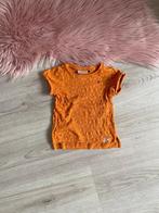 Looxs oranje shirtje maat 104 korte mouwen shirt hartjes, Kinderen en Baby's, Kinderkleding | Maat 104, Meisje, Looxs, Zo goed als nieuw