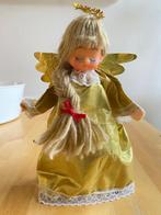 Vintage Kerst Engel Tree topper gouden jurk Rookvrij huis zg, Ophalen of Verzenden, Zo goed als nieuw