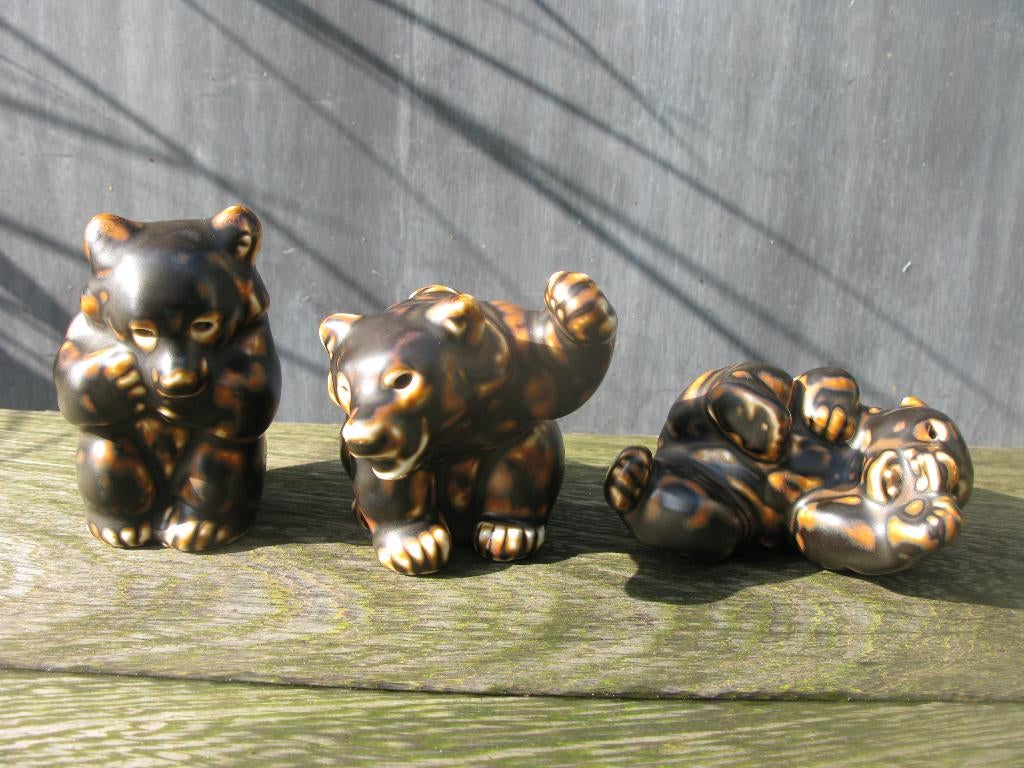 3X BEERTJE ROYAL COPENHAGEN STEENGOED, Ophalen of Verzenden