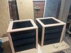 Houten Bloembakken - Set van 2, Minder dan 30 cm, Minder dan 60 cm, Vierkant, Nieuw
