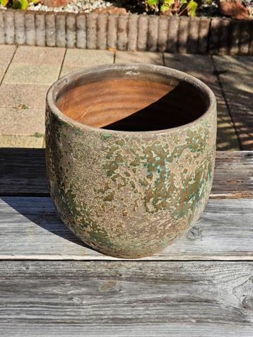 Mooie Bloempot - Aardewerk - Ø20cm, H21cm beschikbaar voor biedingen