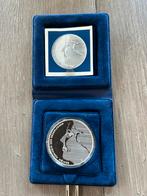 Zilveren 50 Gulden Willem van Oranje Herdenkingsmunt, Koningin Beatrix, Zilver, Ophalen of Verzenden, Losse munt