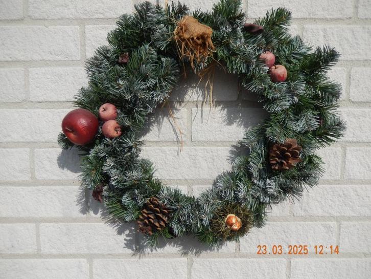 Kerstkrans kunst Ø450-500mm, Diversen, Kerst, Zo goed als nieuw, Ophalen of Verzenden