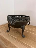 Vintage antieke fruitschaal Tin metaal op pootjes, Antiek en Kunst, Antiek | Tin, Ophalen of Verzenden