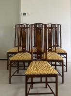 Set van 6 Italiaanse eetkamer design stoelen, Huis en Inrichting, Stoelen, Ophalen, Gebruikt, Bruin, Vijf, Zes of meer stoelen