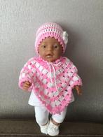 Te koop poncho en muts., Ophalen of Verzenden, Nieuw, Babypop