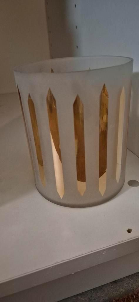 Riverdale Windlicht - Gouden Accenten, Antiek en Kunst, Antiek | Woonaccessoires, Ophalen of Verzenden