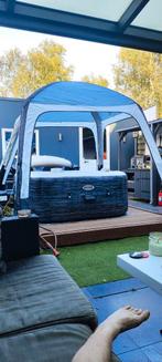 Intex PureSpa Greystone opblaasbaar jacuzzi + overkapping, Tuin en Terras, Bubbelbaden en Hottubs, Ophalen of Verzenden, Zo goed als nieuw