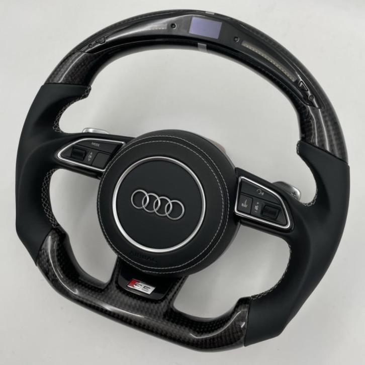 Audi LED carbon compleet stuur sportief upgrade S line S RS, Auto diversen, Tuning en Styling, Ophalen of Verzenden