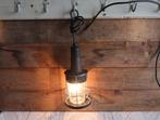 Industriële kooilamp stoer bully werklamp vintage looplamp, Ophalen of Verzenden