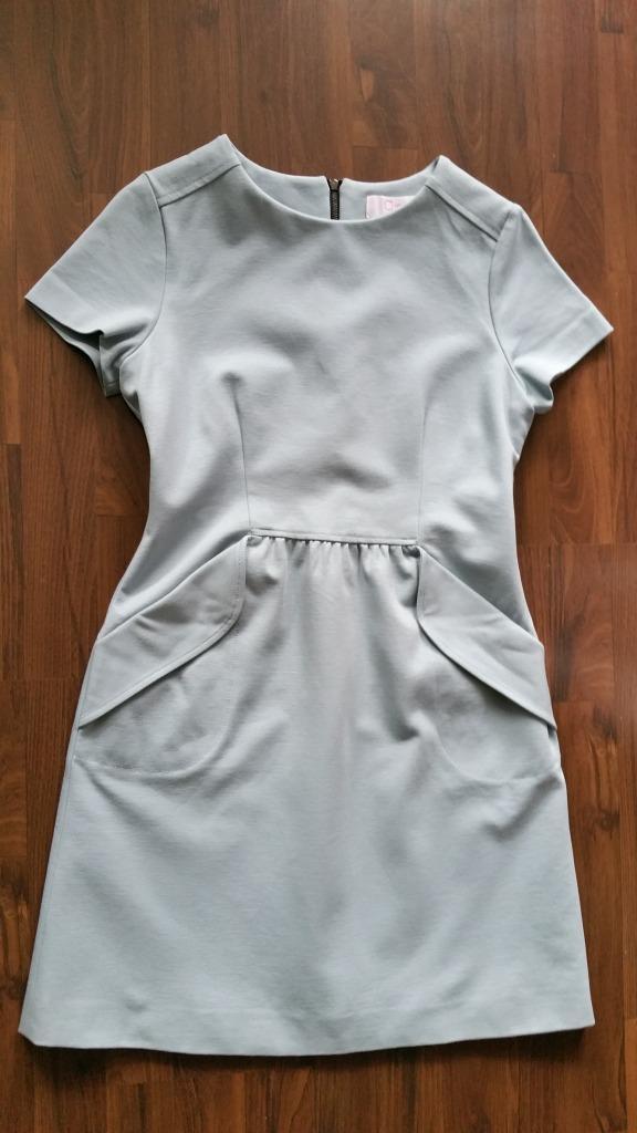 Clips More jurk zacht lichtblauw    ALS NIEUW, Kleding | Dames, Jurken, Zo goed als nieuw, Maat 36 (S), Blauw, Boven de knie, Ophalen of Verzenden