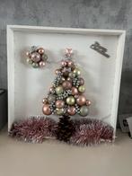 Wit dienblad, roze-groene boom met verlichting, Diversen, Ophalen, Nieuw