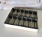 Franse nostalgische zwart metalen messenlegger 12 stuks, Ophalen of Verzenden, Zo goed als nieuw