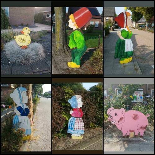 Te huur vrolijke straatversiering met thema boerderij deel 1, Hobby en Vrije tijd, Feestartikelen | Verhuur, Gebruikt, Geboorte of Huwelijk