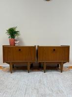 Vintage set nachtkastjes Scandinavisch deens design teak, Vintage, Vintage, Zo goed als nieuw, Minder dan 55 cm