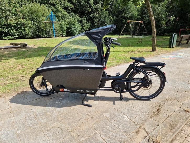 Urban Arrow active plus bakfiets met Accessoires, Fietsen en Brommers, Fietsen | Bakfietsen, Gebruikt, Elektrisch, Huif, Ophalen