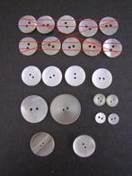 Knopen: PARELMOER / PARELMOER ACHTIG; diverse maten, Ophalen of Verzenden, Gebruikt, Knoop of Knopen