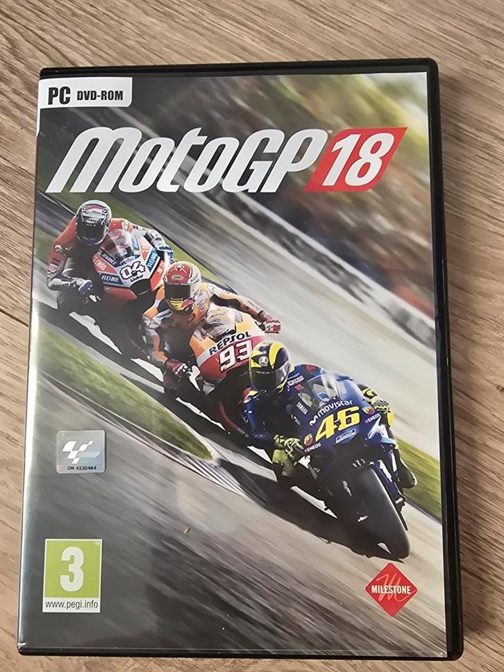 MotoGP 18 - PC - Zo goed als nieuw!, Spelcomputers en Games, Games | Pc, Zo goed als nieuw, Racen en Vliegen, 1 speler, Vanaf 3 jaar