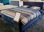 Boxspringset Koningsblauw 180 x 200 OPRUIMING 1550 euro, Nieuw, Blauw, 180 cm, Ophalen of Verzenden