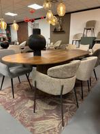 6x stoel boucle - 6x eetkamerstoel beige - eetkamerstoelen, Ophalen, Nieuw, Stof, Vijf, Zes of meer stoelen